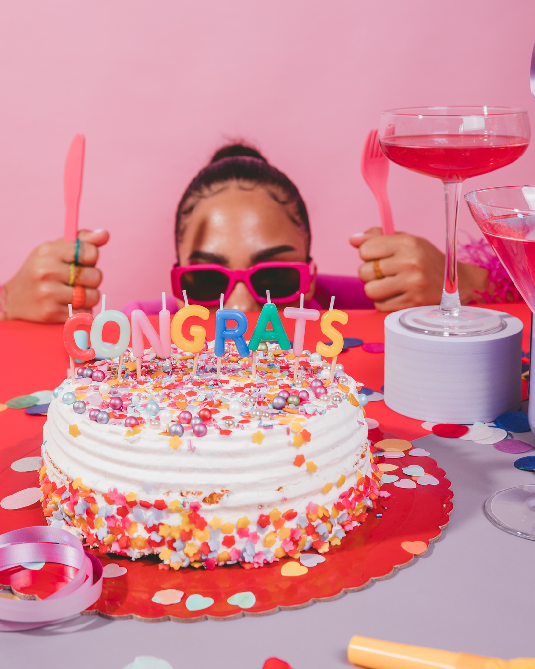 Celebratory Congratulations Cake